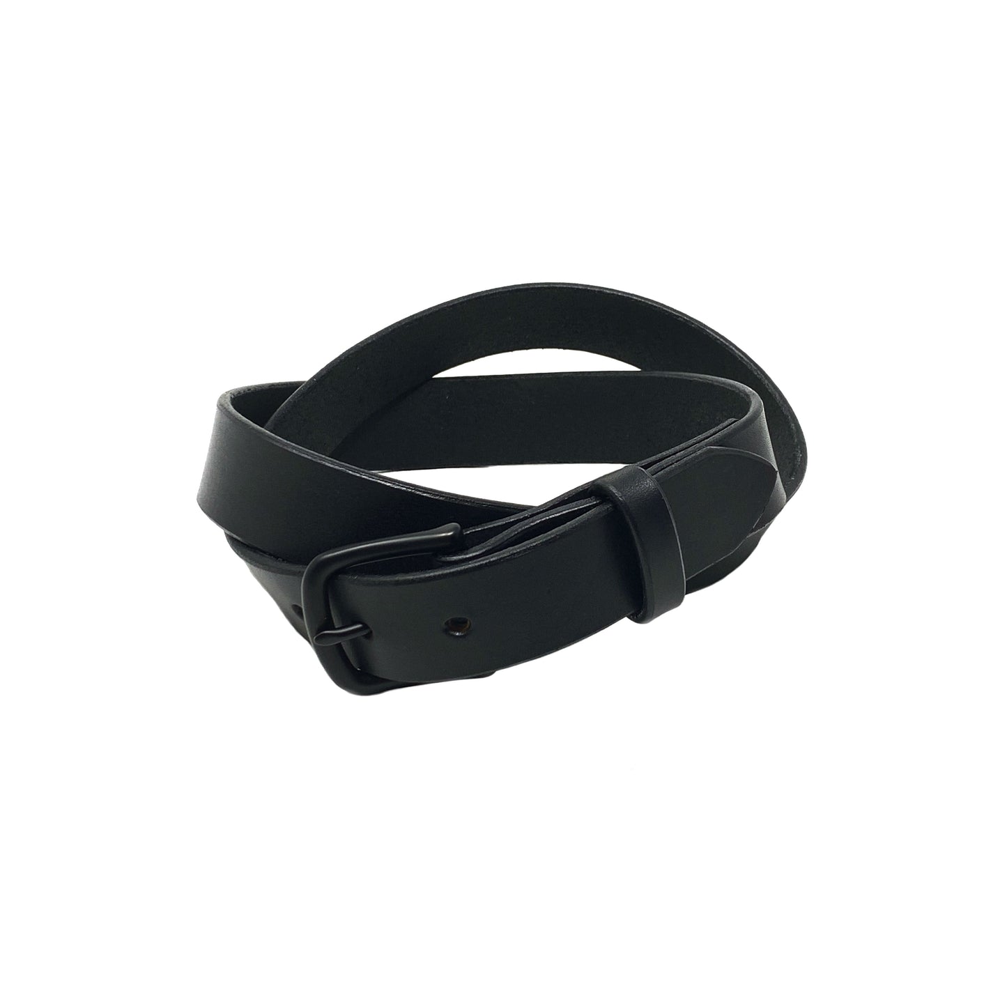 Last State Leather - Mid 1.25" Belt - Black/Black