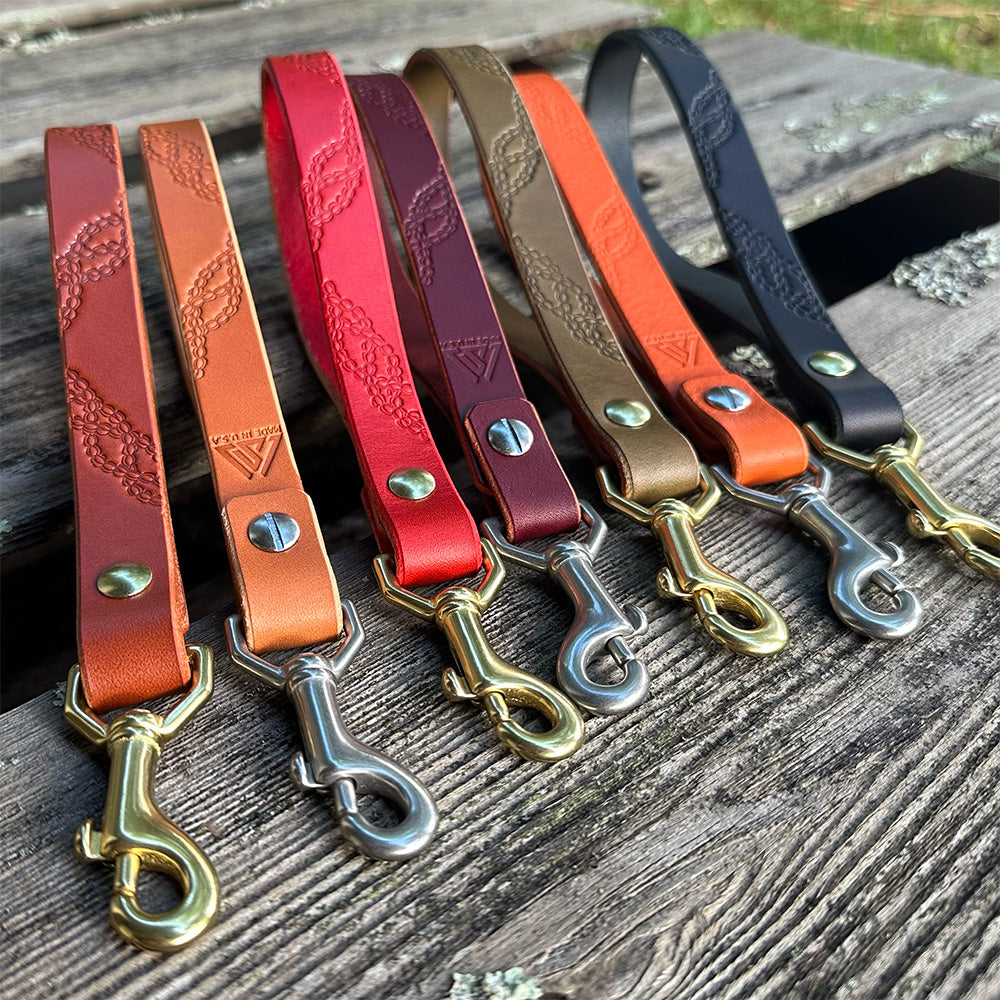 Last State Leather - 3/4" Leather Wristlet - Pikake