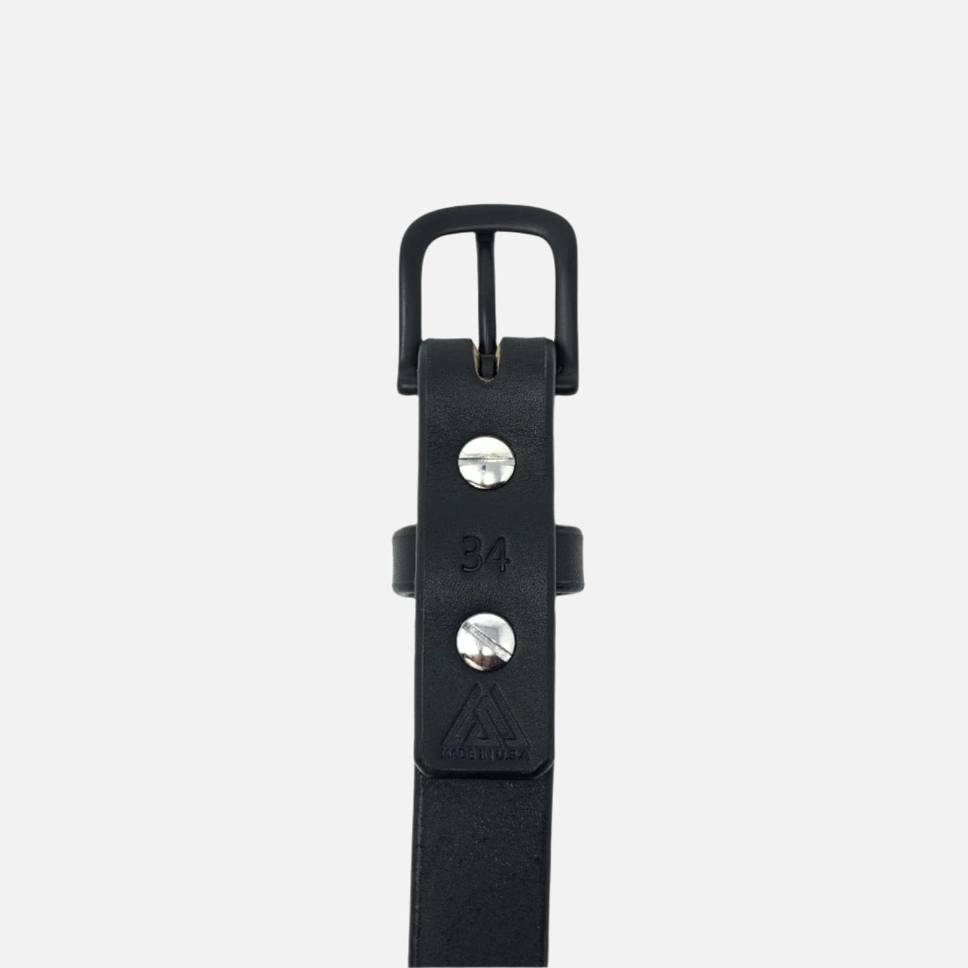 Last State Leather - Everyday 1" Belt - Black/Black - Back