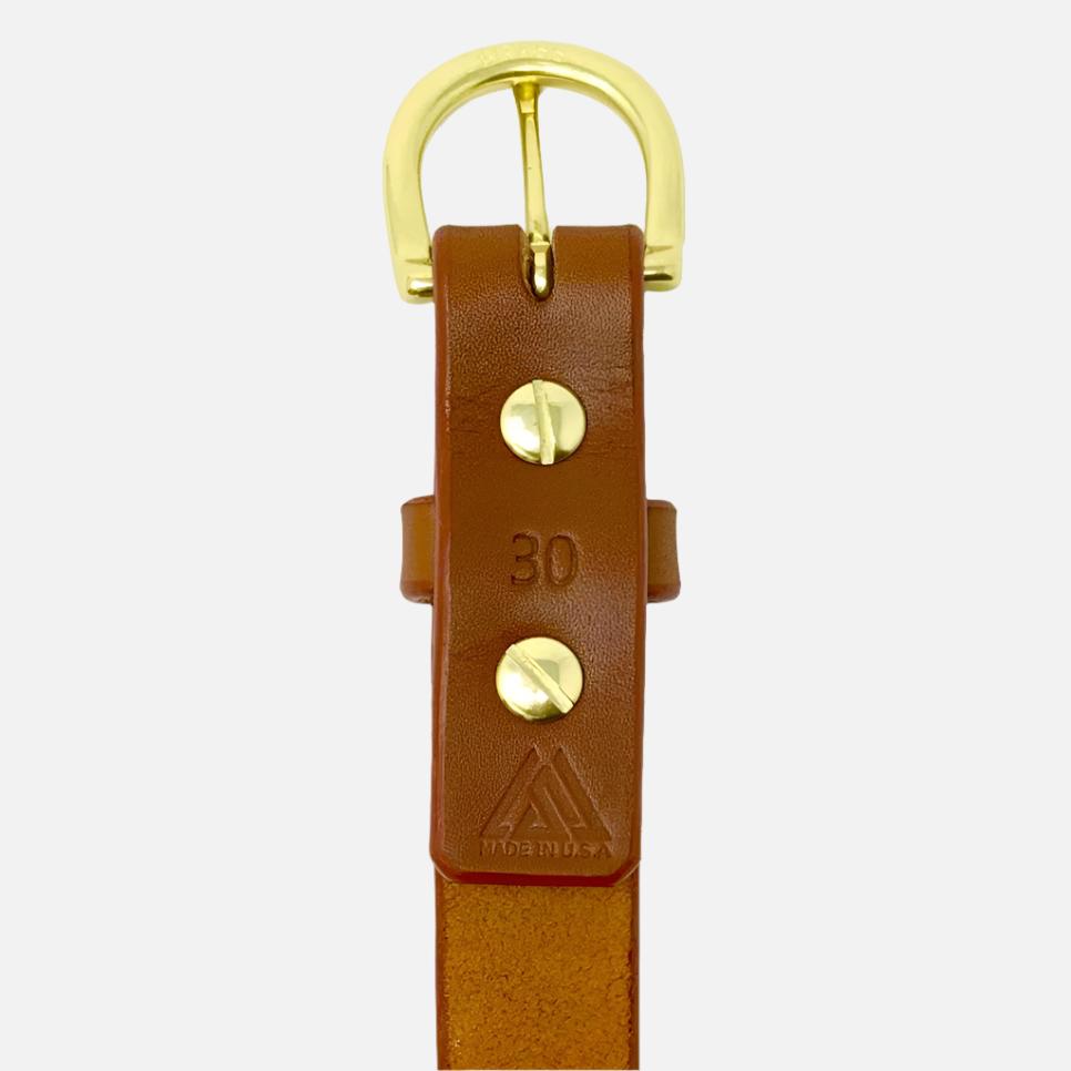 Last State Leather - Everyday 1" Belt - Chestnut/Brass - Back
