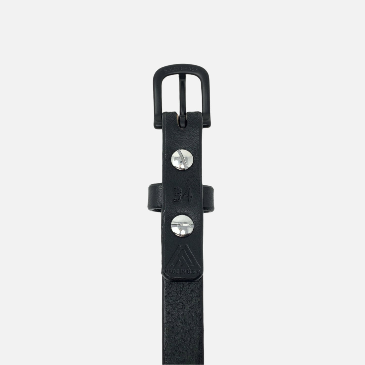 Last State Leather - Kimber 3/4" Belt - Black/Black - Back