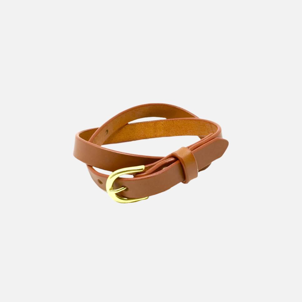 Last State Leather - Kimber 0.75" Belt - Chestnut/Brass