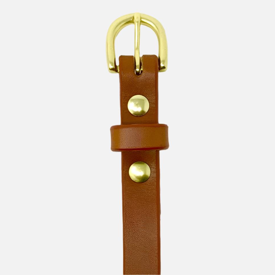 Last State Leather - Kimber 0.75" Belt - Chestnut/Brass - Front
