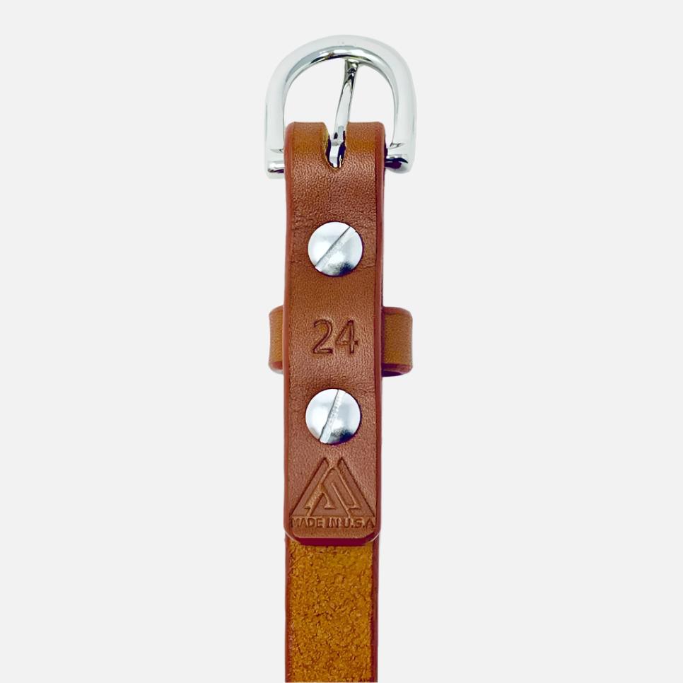 Last State Leather - Kimber 0.75" Belt - Chestnut/Nickel - Back