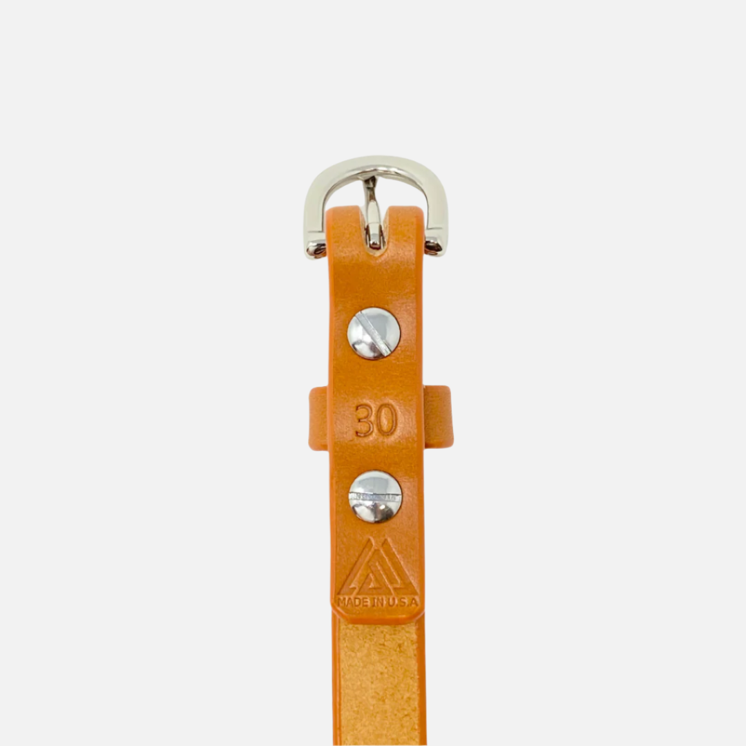 Last State Leather - Kimber 0.75" Belt - Tan/Nickel - Back