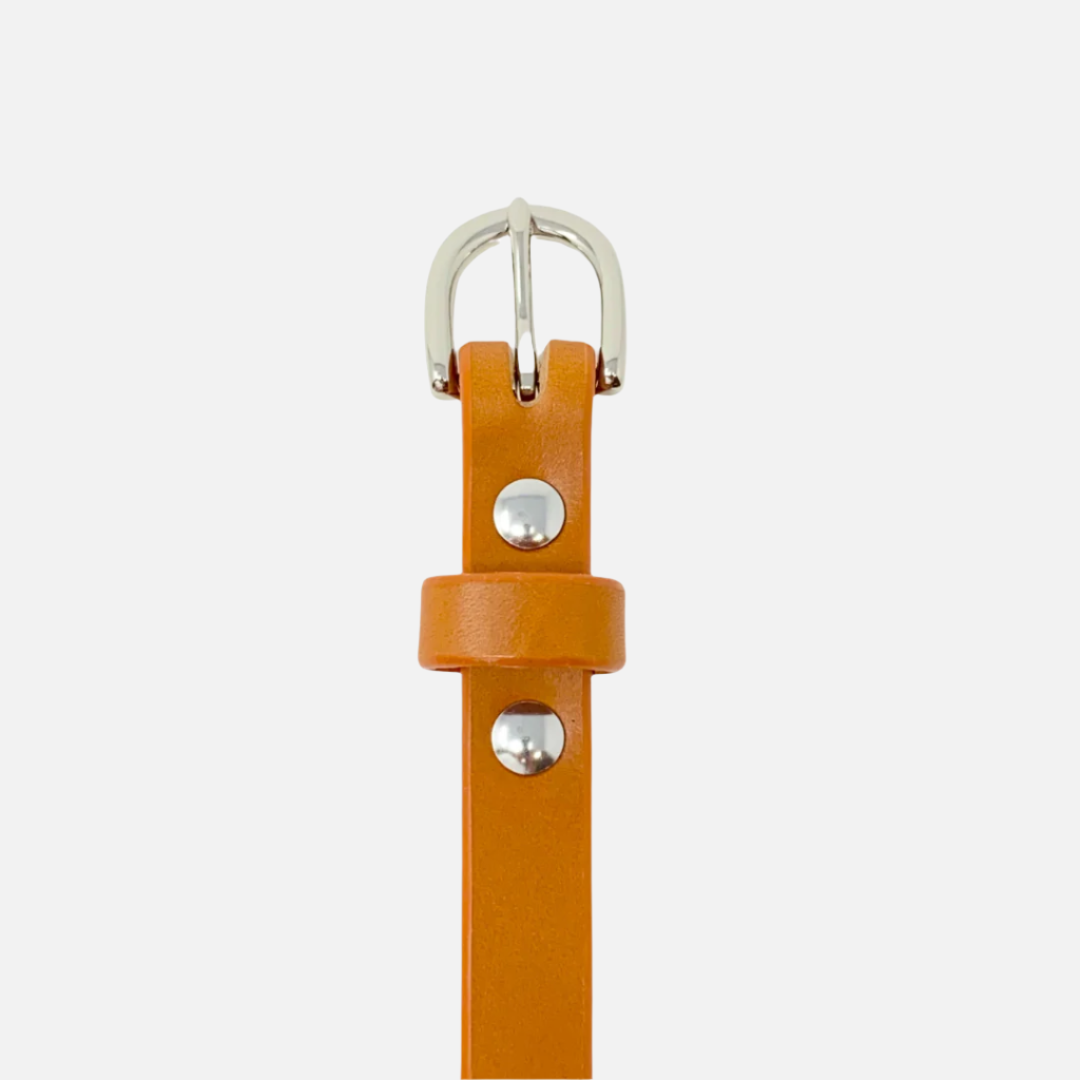 Last State Leather - Kimber 0.75" Belt - Tan/Nickel - Front