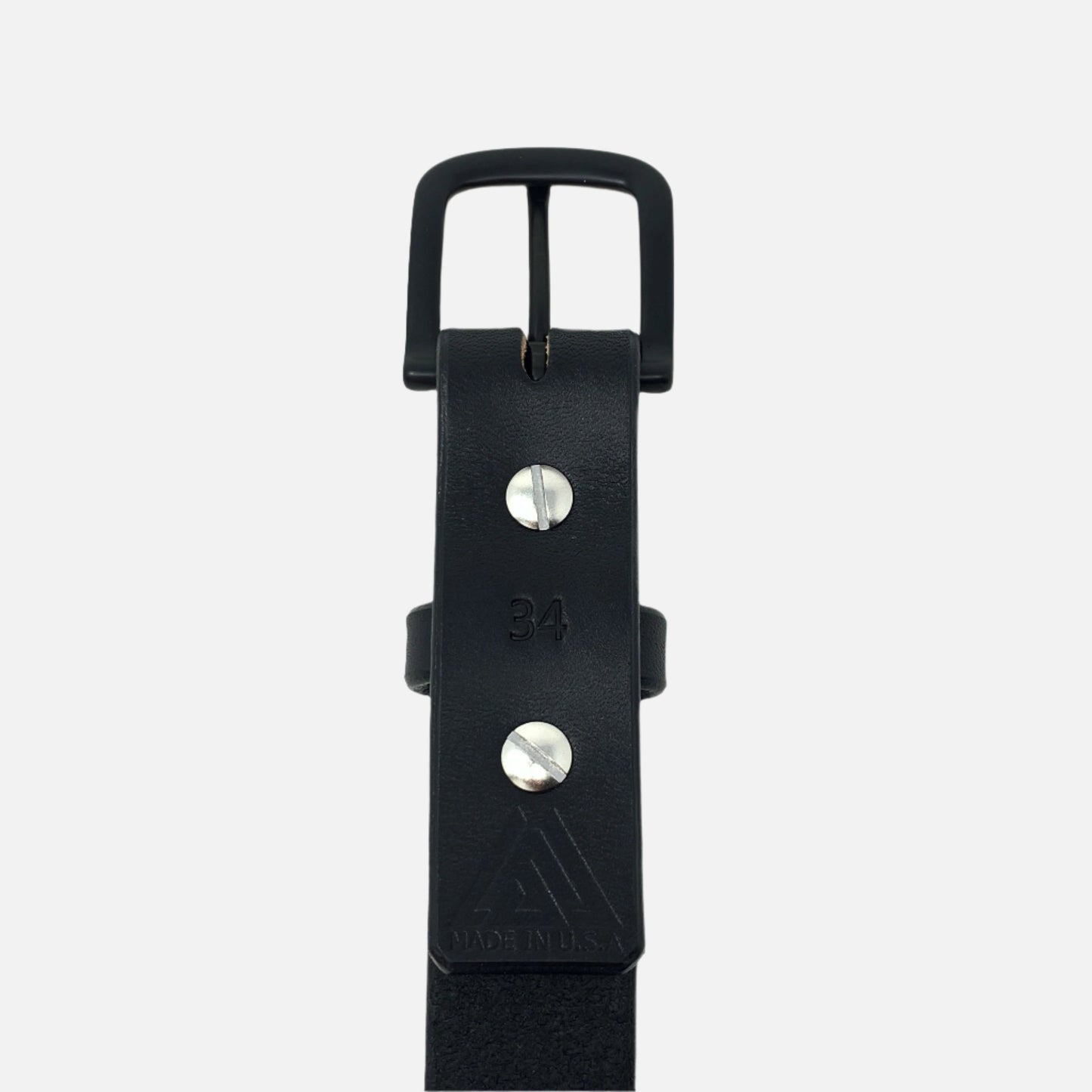 Last State Leather - Mid 1.25" Belt - Black/Black - Back