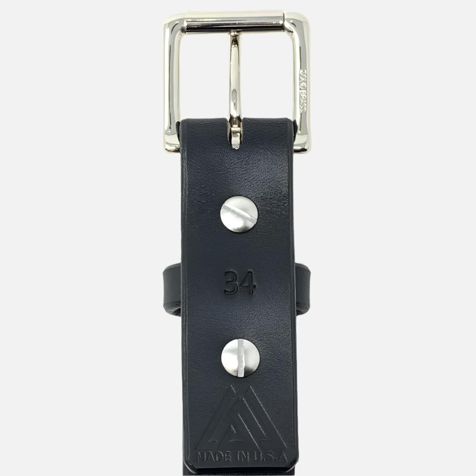 Last State Leather - Mid 1.25" Belt - Black/Nickel - Back