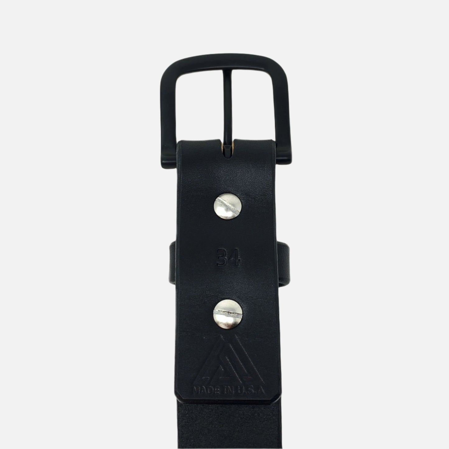 Last State Leather - Paniolo 1.5" Belt - Black/Black - Back