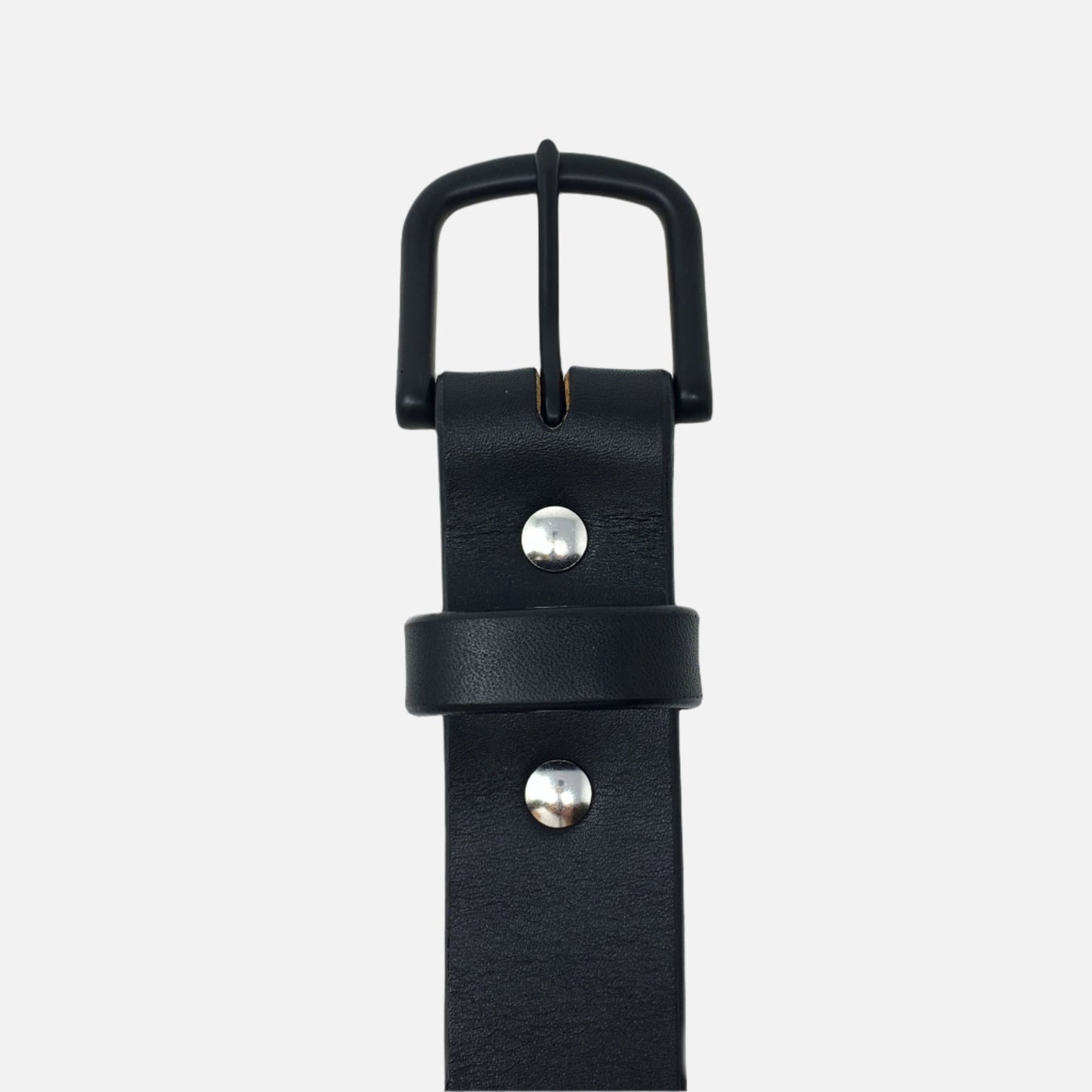 Last State Leather - Paniolo 1.5" Belt - Black/Black - Front