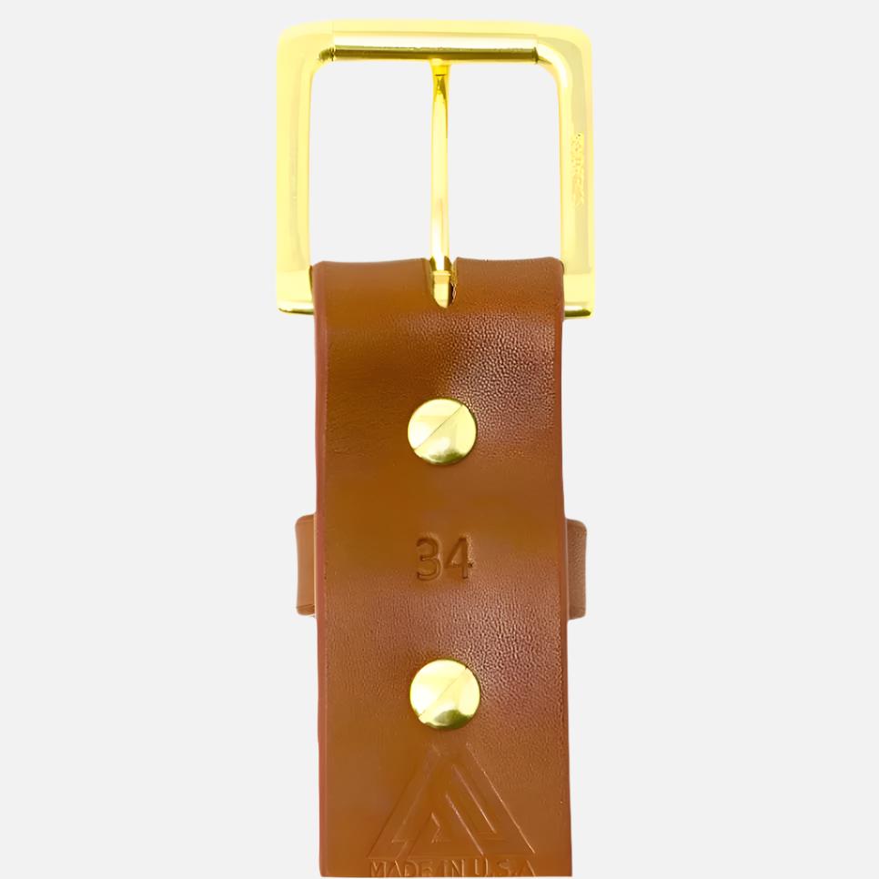 Last State Leather - Paniolo 1.5" Belt - Chestnut/Brass - Back