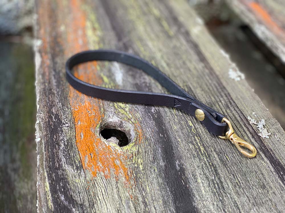 Last State Leather - Leather Wristlet - Black - Back