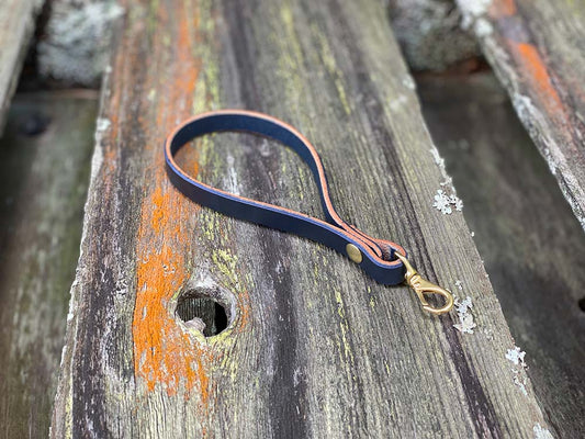 Last State Leather - Leather Wristlet - Navy
