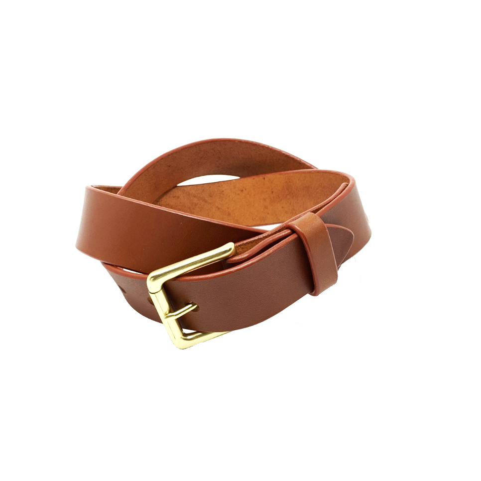 Last State Leather - Paniolo 1.5" Belt - Chestnut/Brass