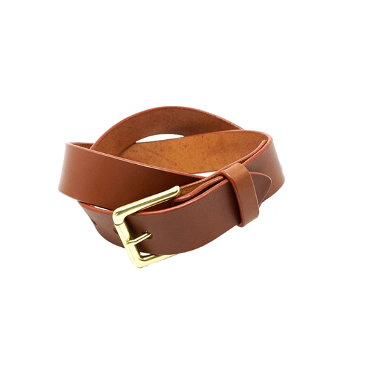 Last State Leather - Paniolo 1.5" Belt - Chestnut/Brass