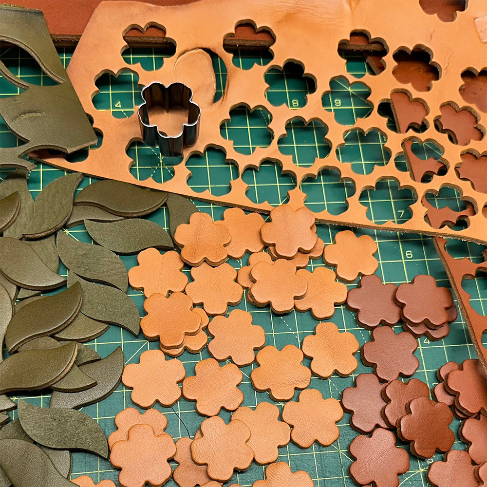 last state leather's handmade leather lei forever lei cutouts