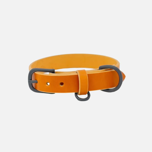 Last State Leather - Medium Leather Collar - Tan/Black