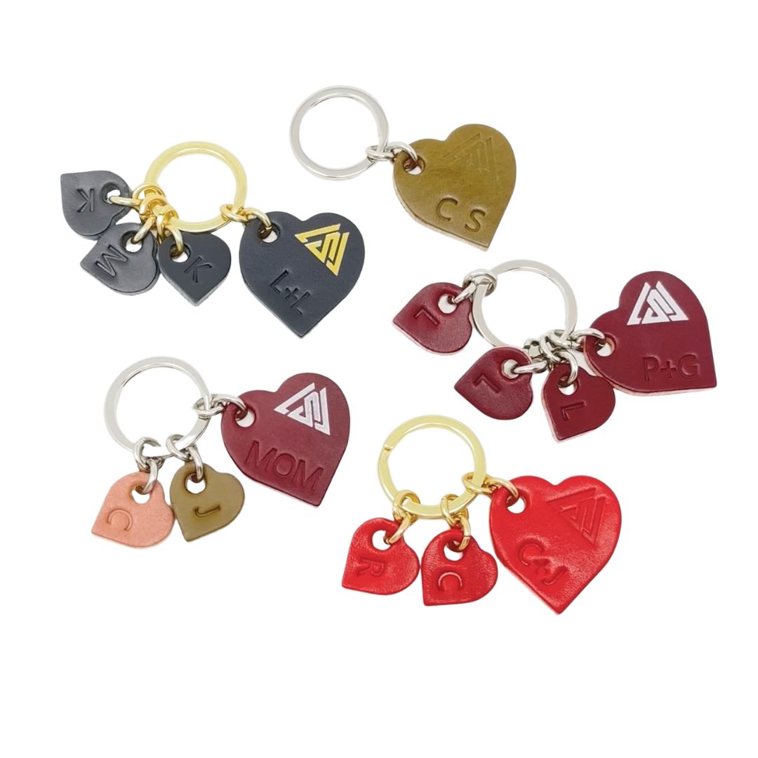 Last State Leather - Leather Heart Charms