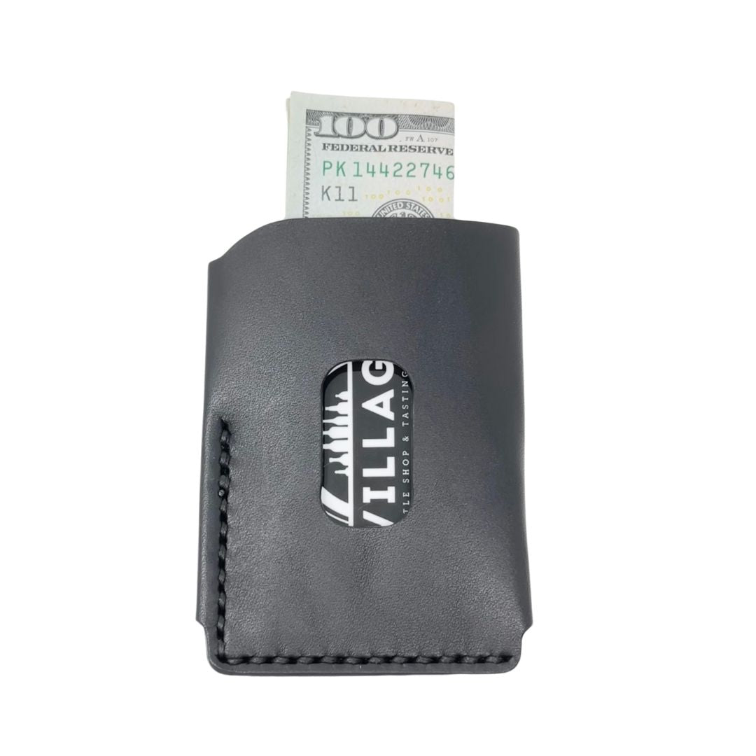 Last State Leather - Black Ultra Light Wallet - Minimalist Wallet
