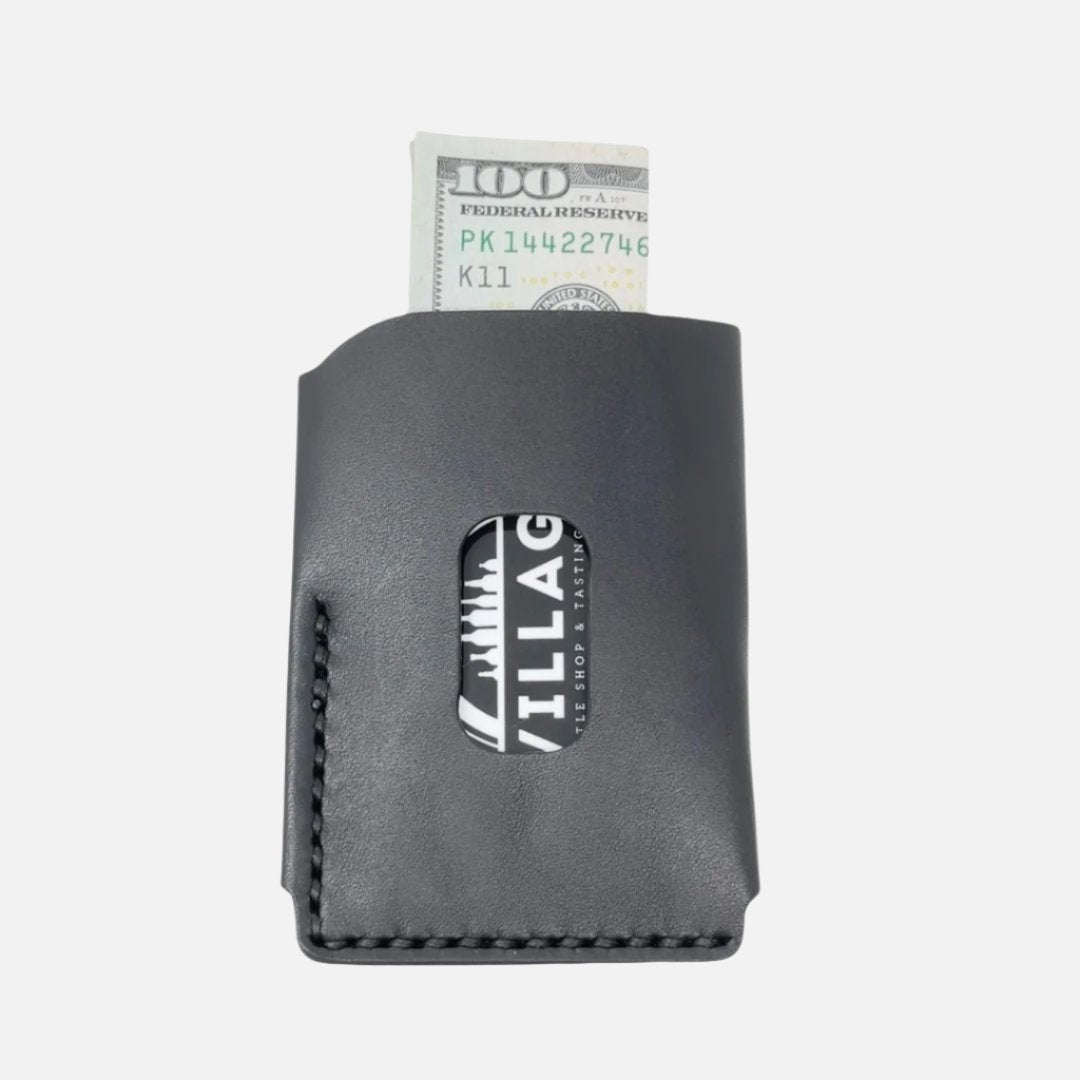 Last State Leather - Black Ultra Light Wallet - Minimalist Wallet