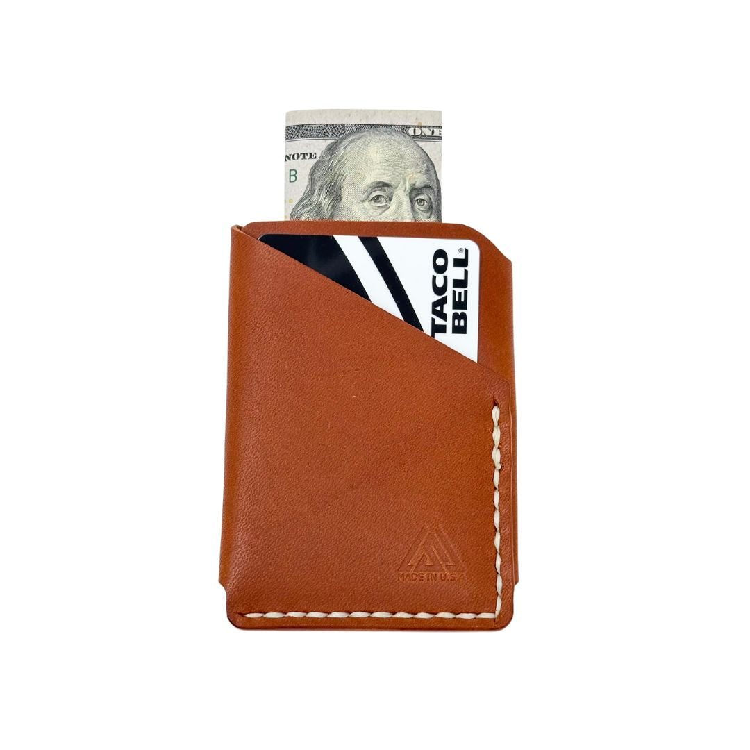 Last State Leather - Chestnut Ultra Light Wallet - Minimalist Wallet