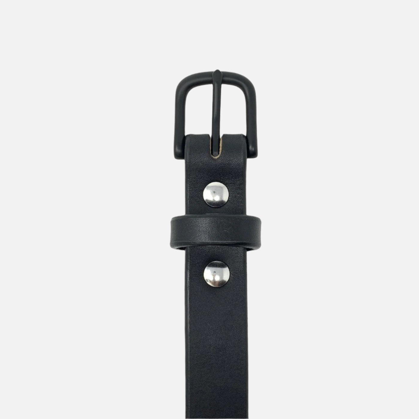 Last State Leather - Everyday 1" Belt - Black/Black - Front