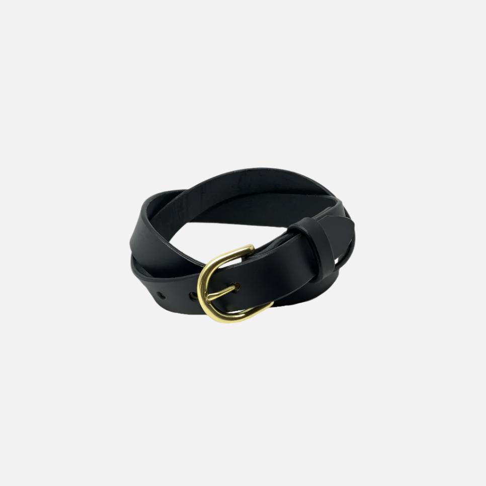 Last State Leather - Everyday 1" Belt - Black/Brass