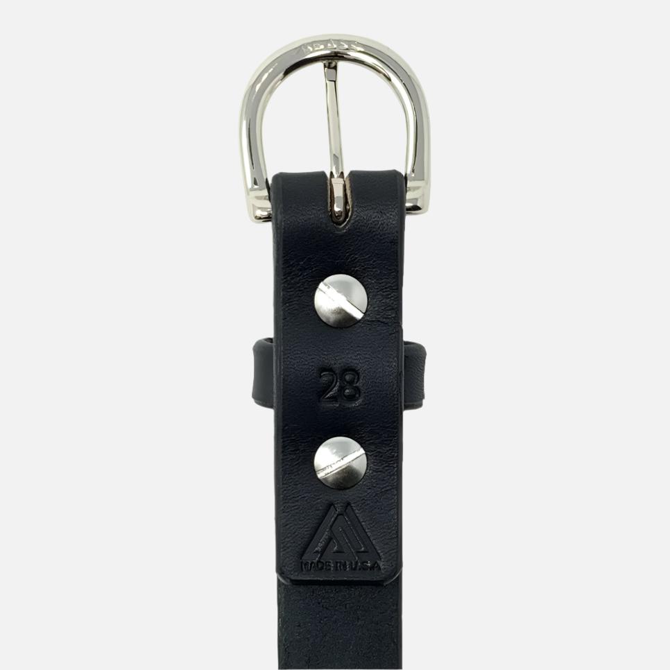 Last State Leather - Everyday 1" Belt - Black/Nickel - Back
