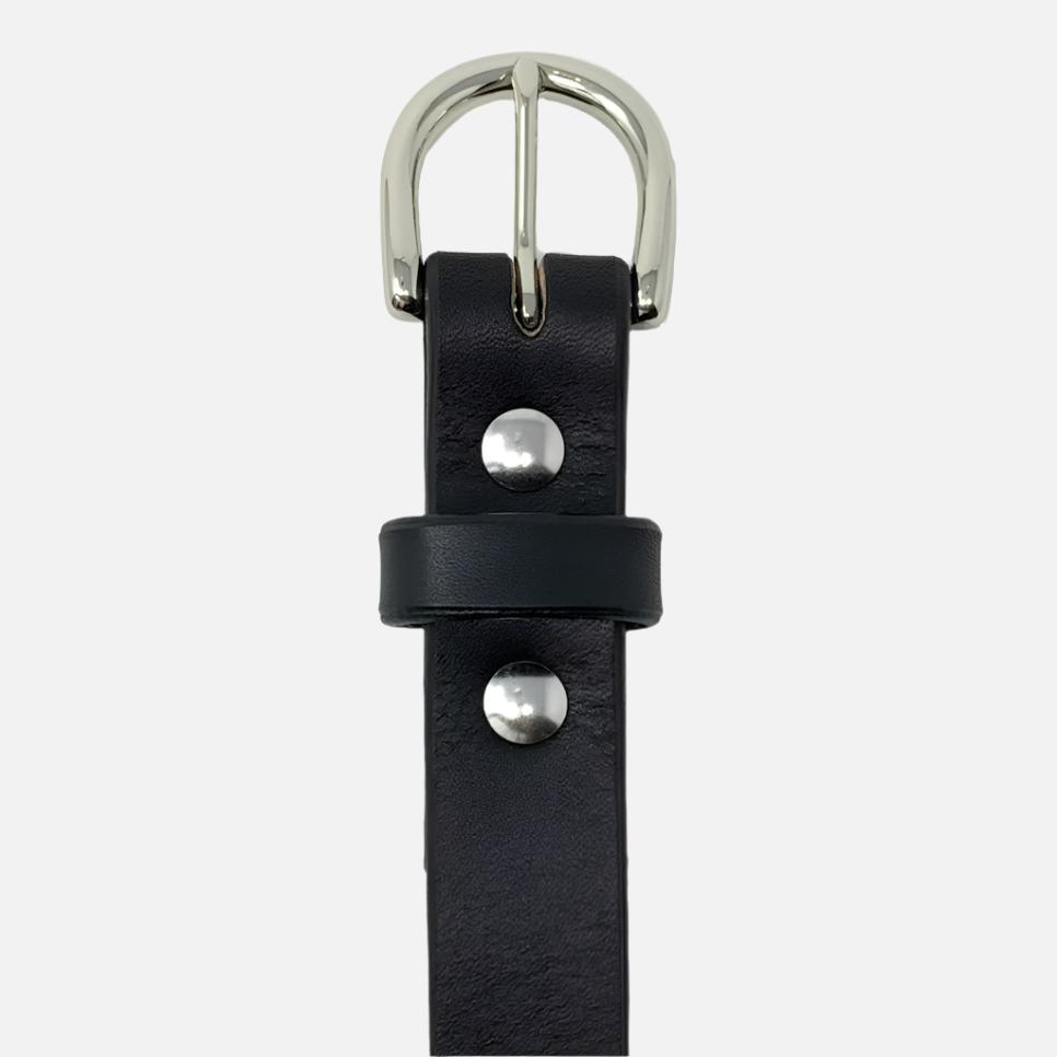 Last State Leather - Everyday 1" Belt - Black/Nickel - Front