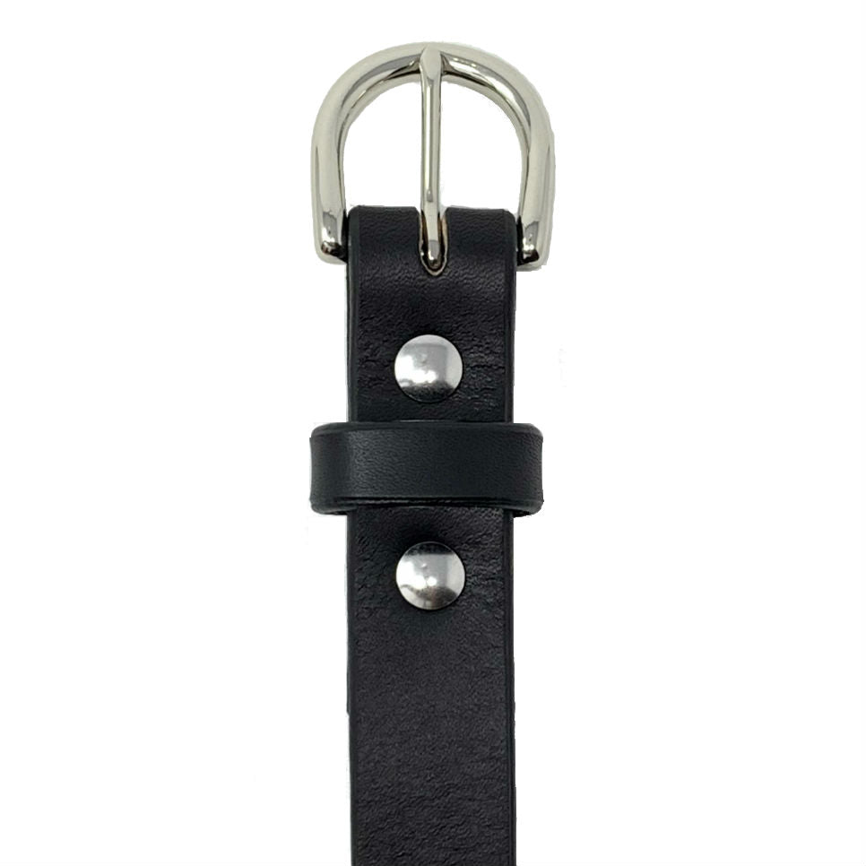Last State Leather - Everyday 1" Belt - Black/Nickel - Front