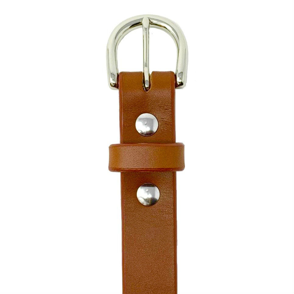 Last State Leather - Everyday 1" Belt - Chestnut/Nickel - Front