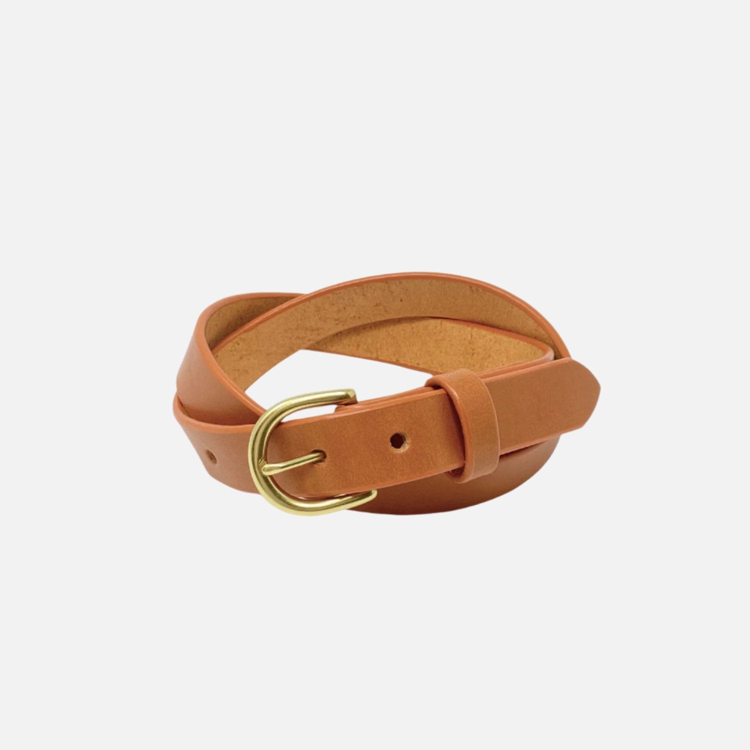 Last State Leather - Everyday 1" Belt - Tan/Brass