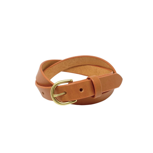 Last State Leather - Everyday 1" Belt - Tan/Brass