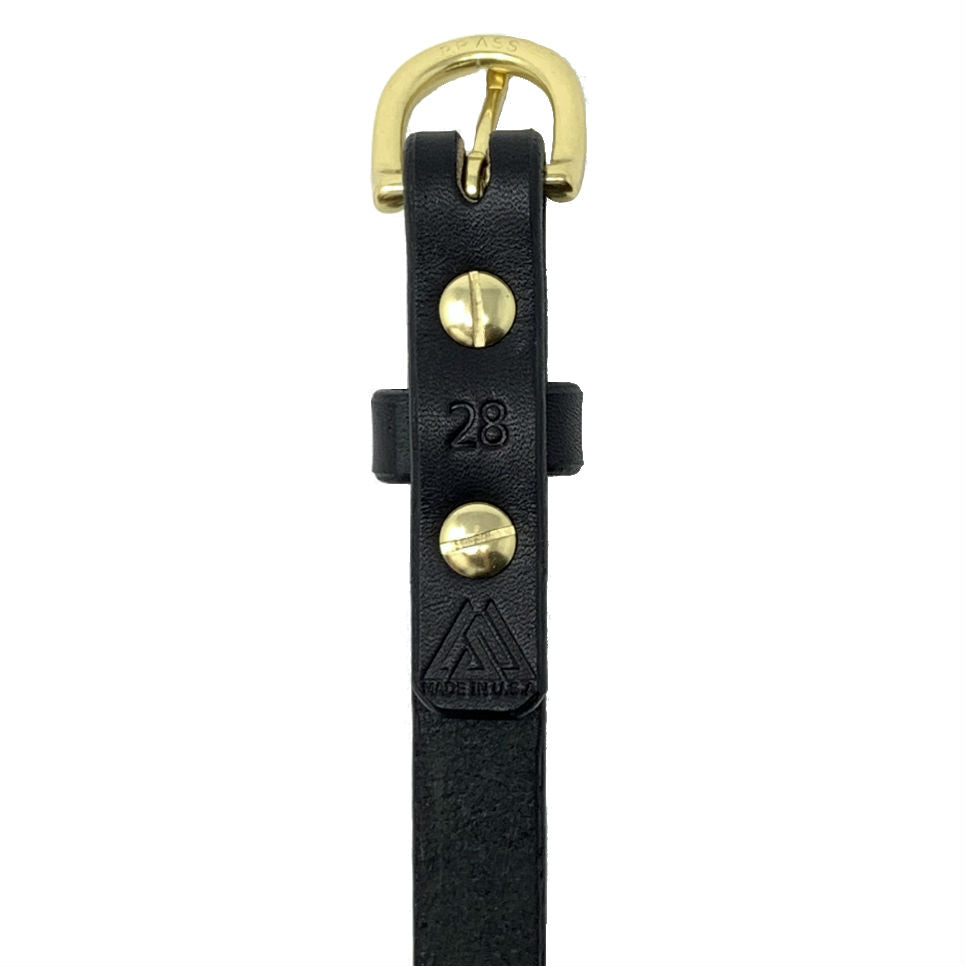 Last State Leather - Kimber 3/4" Belt - Black/Brass - Back