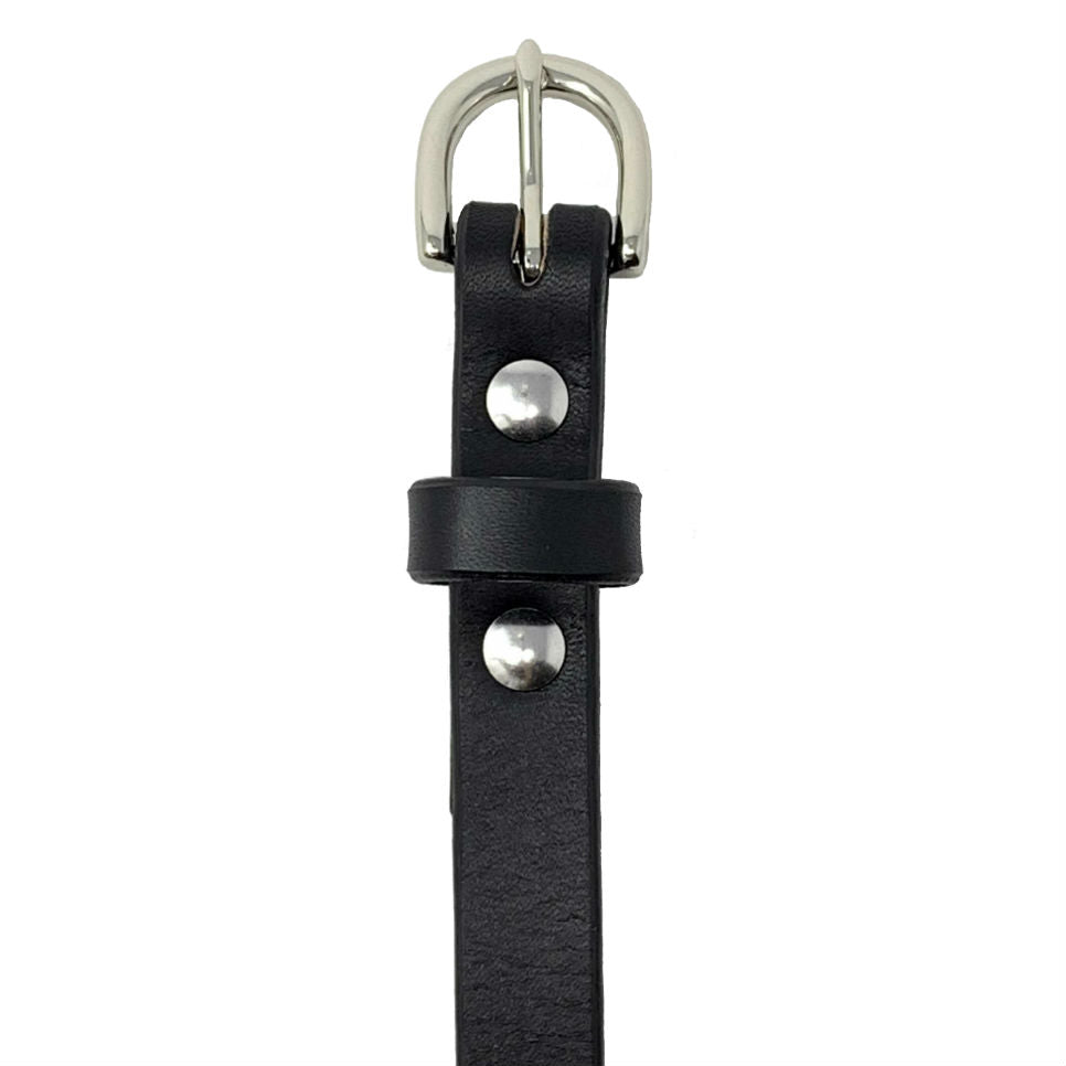 Last State Leather - Kimber 3/4" Belt - Black/Nickel - Front