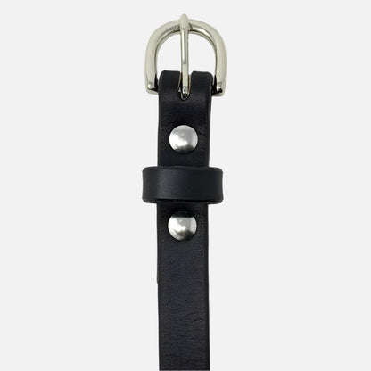 Last State Leather - Kimber 3/4" Belt - Black/Nickel - Front