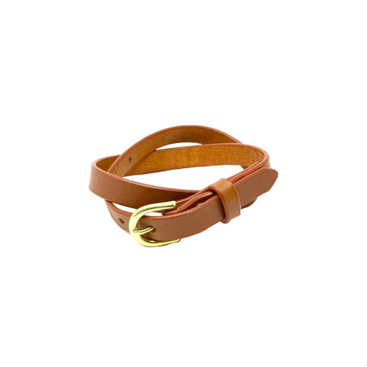 Last State Leather - Kimber 0.75" Belt - Chestnut/Brass