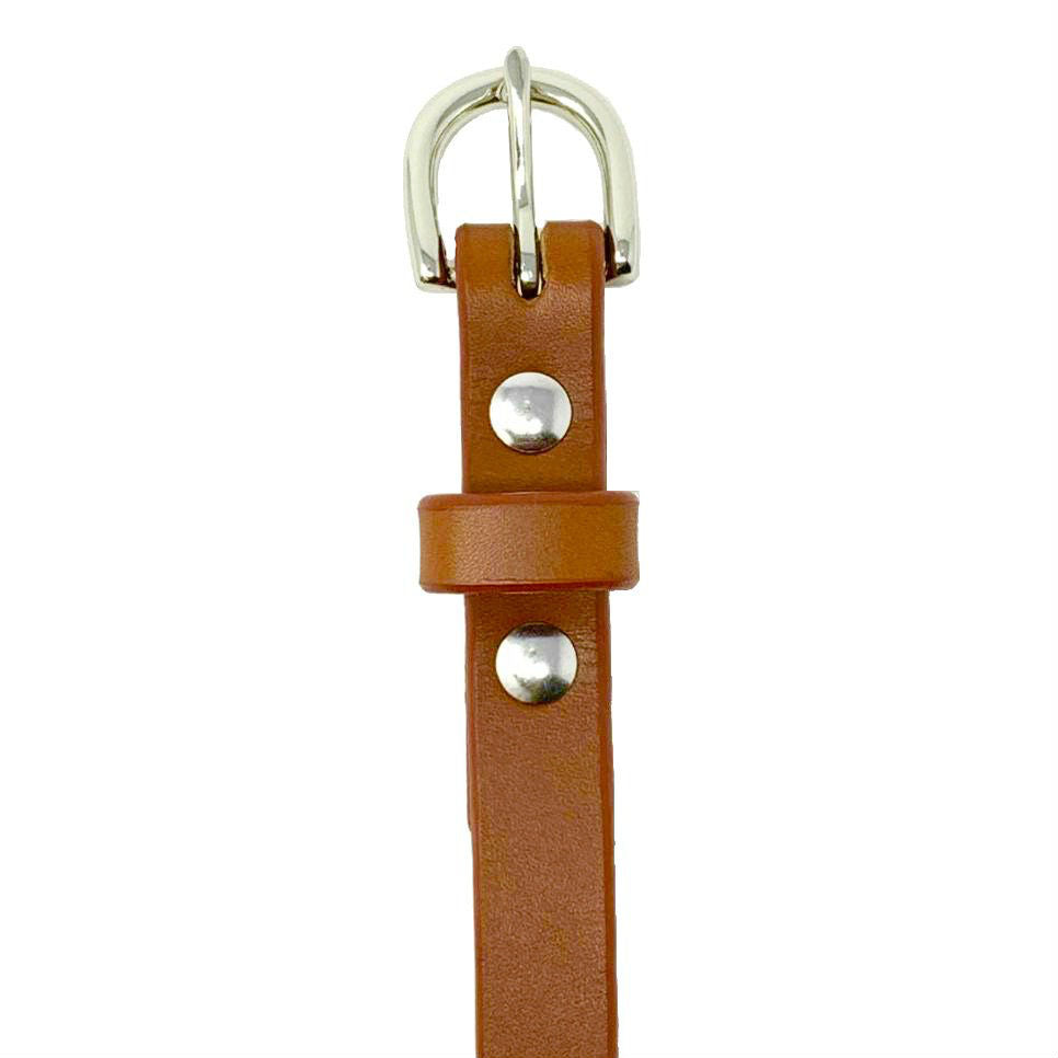 Last State Leather - Kimber 0.75" Belt - Chestnut/Nickel - Front