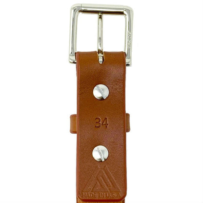Last State Leather - Mid 1.25" Belt - Chestnut/Nickel - Back