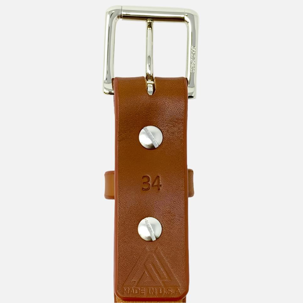 Last State Leather - Mid 1.25" Belt - Chestnut/Nickel - Back