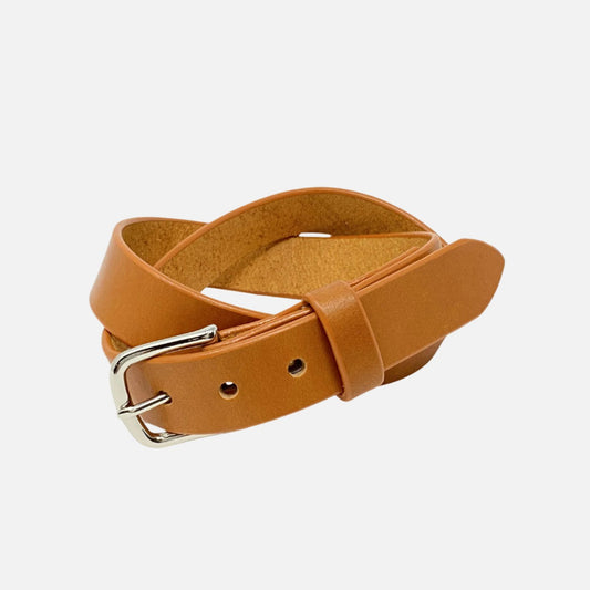 Last State Leather - Mid 1.25" Belt - Tan/Nickel