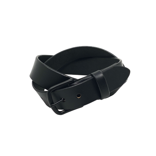 Last State Leather - Paniolo 1.5" Belt - Black/Black