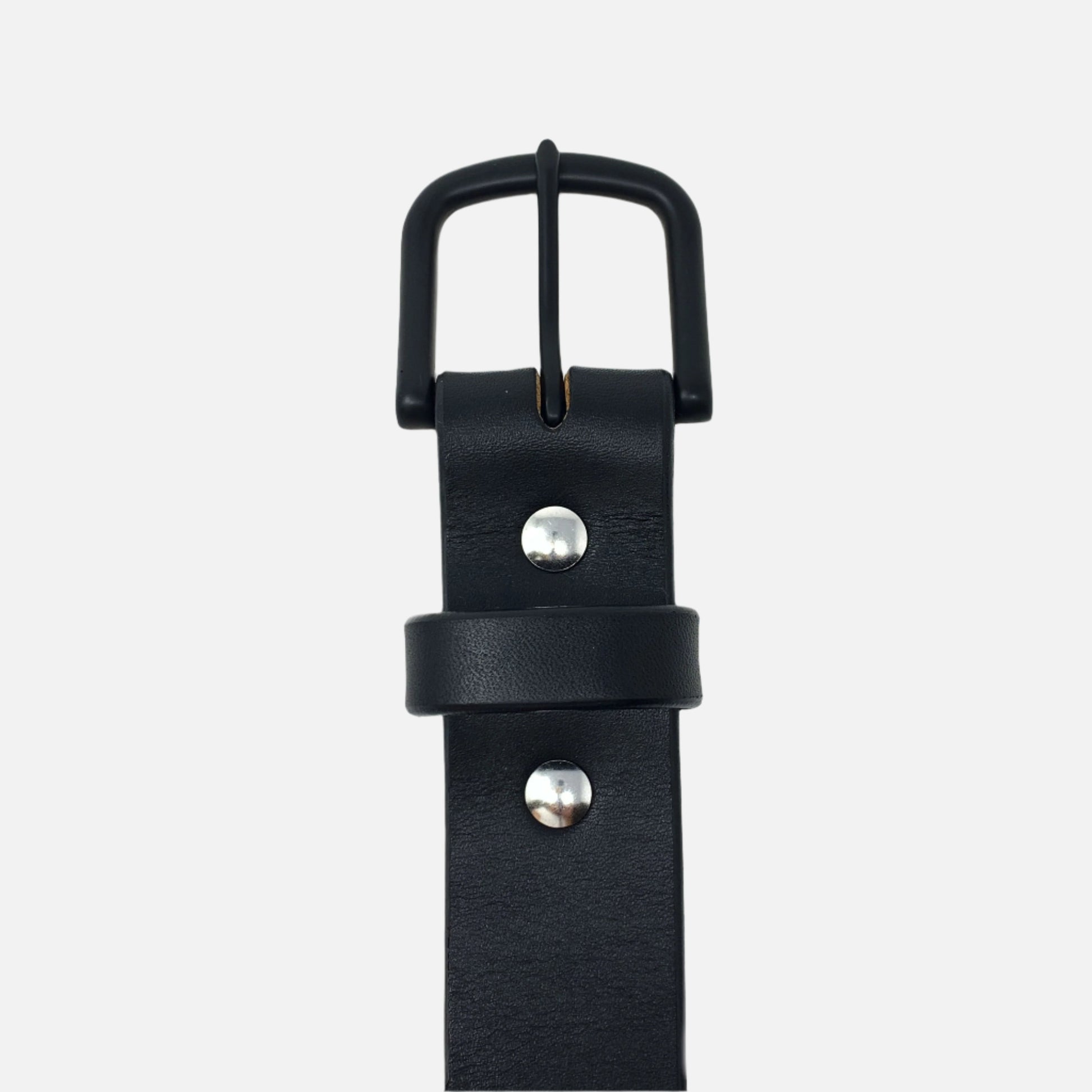 Last State Leather - Paniolo 1.5" Belt - Black/Black - Front