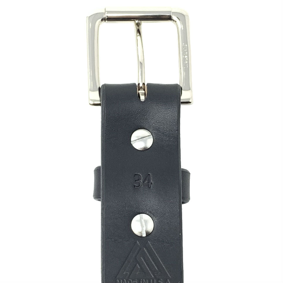 Last State Leather - Paniolo 1.5" Belt - Black/Nickel - Back