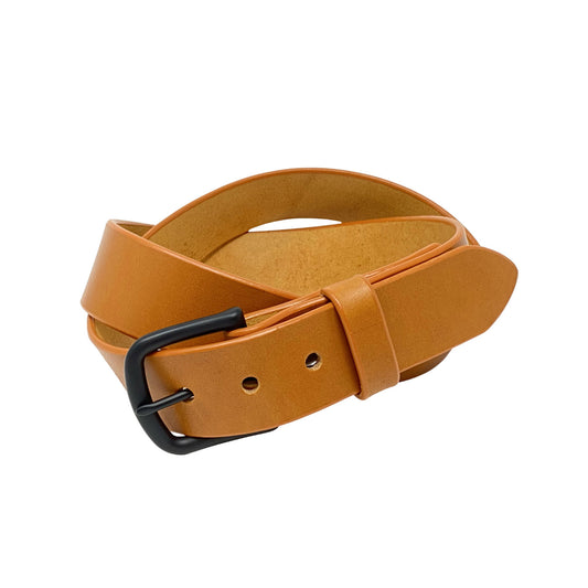 Last State Leather - Paniolo 1.5" Belt - Tan/Black