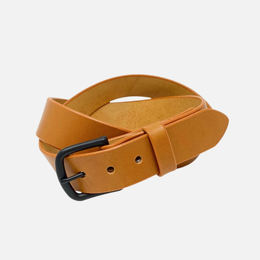 Last State Leather - Paniolo 1.5" Belt - Tan/Black