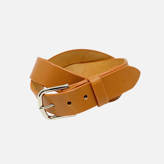 Last State Leather - Paniolo 1.5" Belt - Tan/Nickel