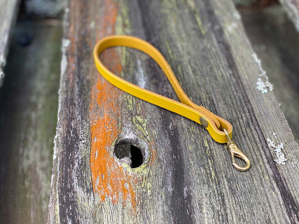 Last State Leather - Leather Wristlet - Mustard